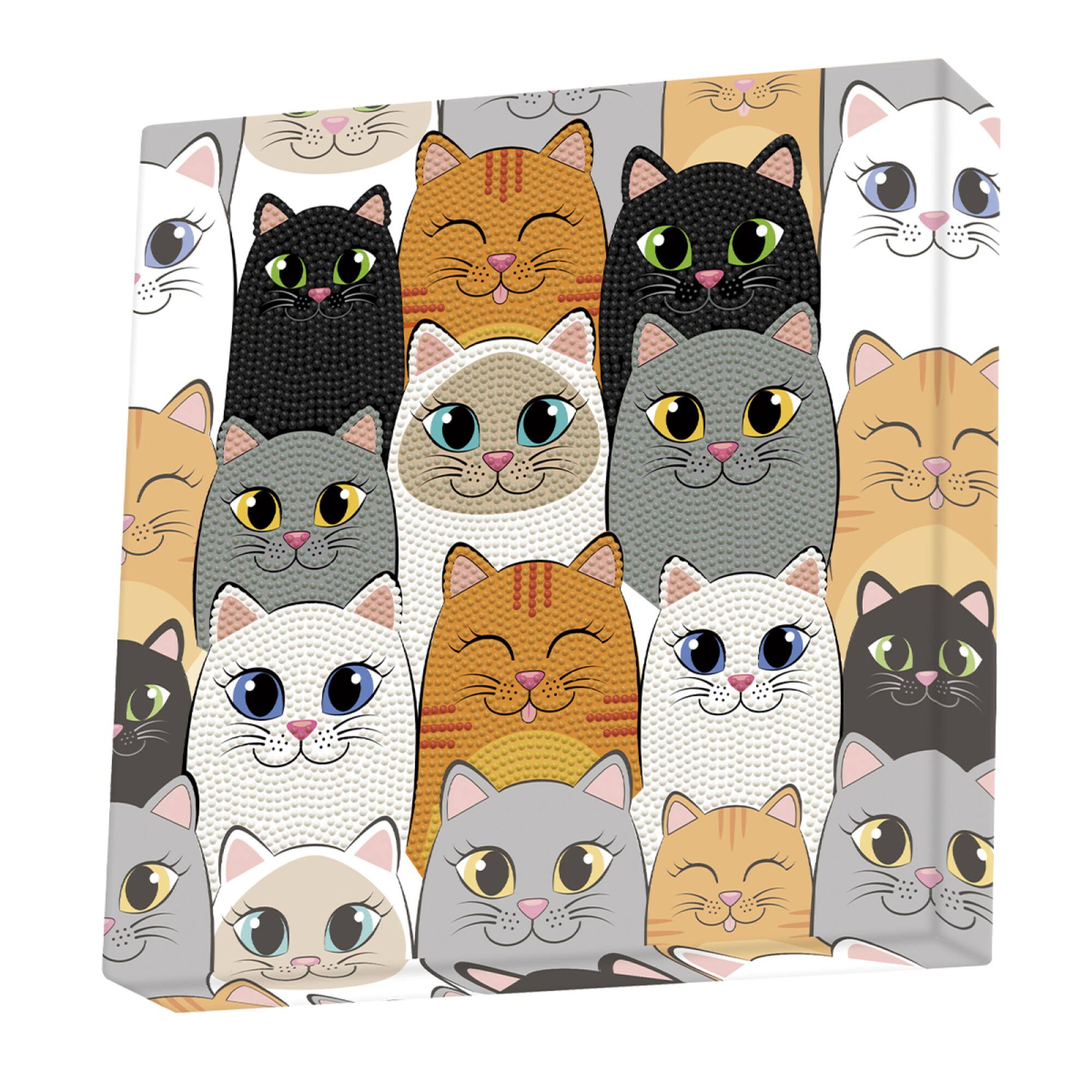 Diamond Dotz® Cat Clan DOTZ® BOX Diamond Painting Kit